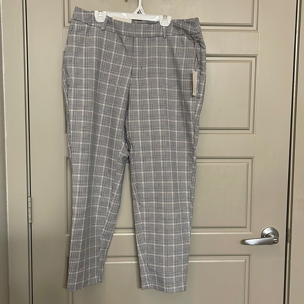 Gray Plaid Pants